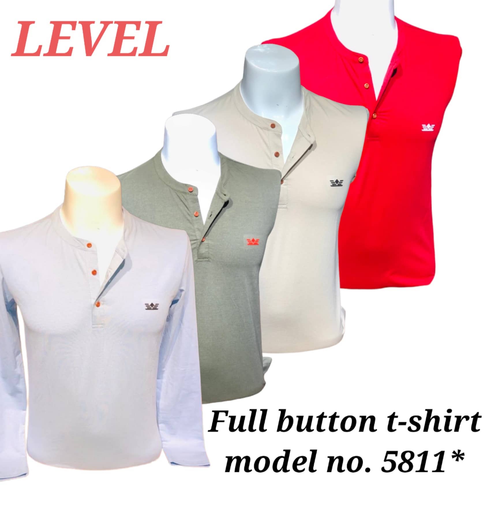 Full Bottom T-Shirt -5811 | Level Jeans